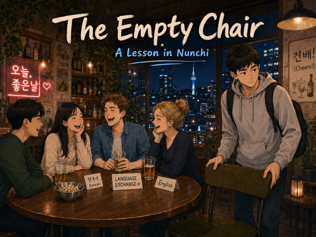 The Empty Chair: What a Seoul Language Exchange Taught Me About Nunchi
